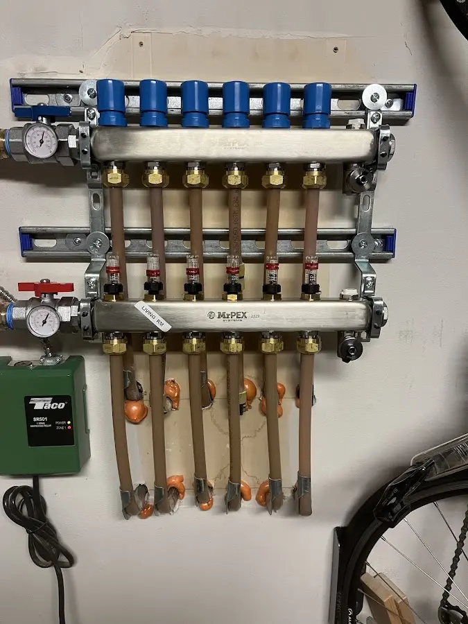 Plumber performing Leak Detection at a residential property in Reminderville